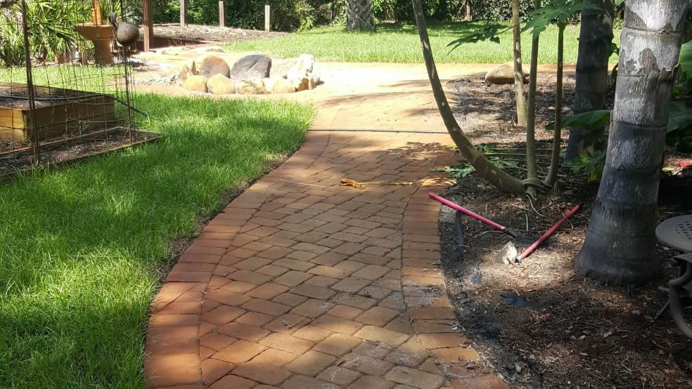 Before paver sealing