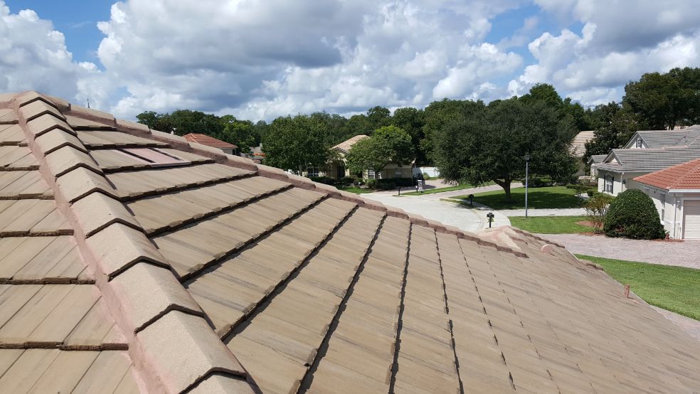 After roof cleaning